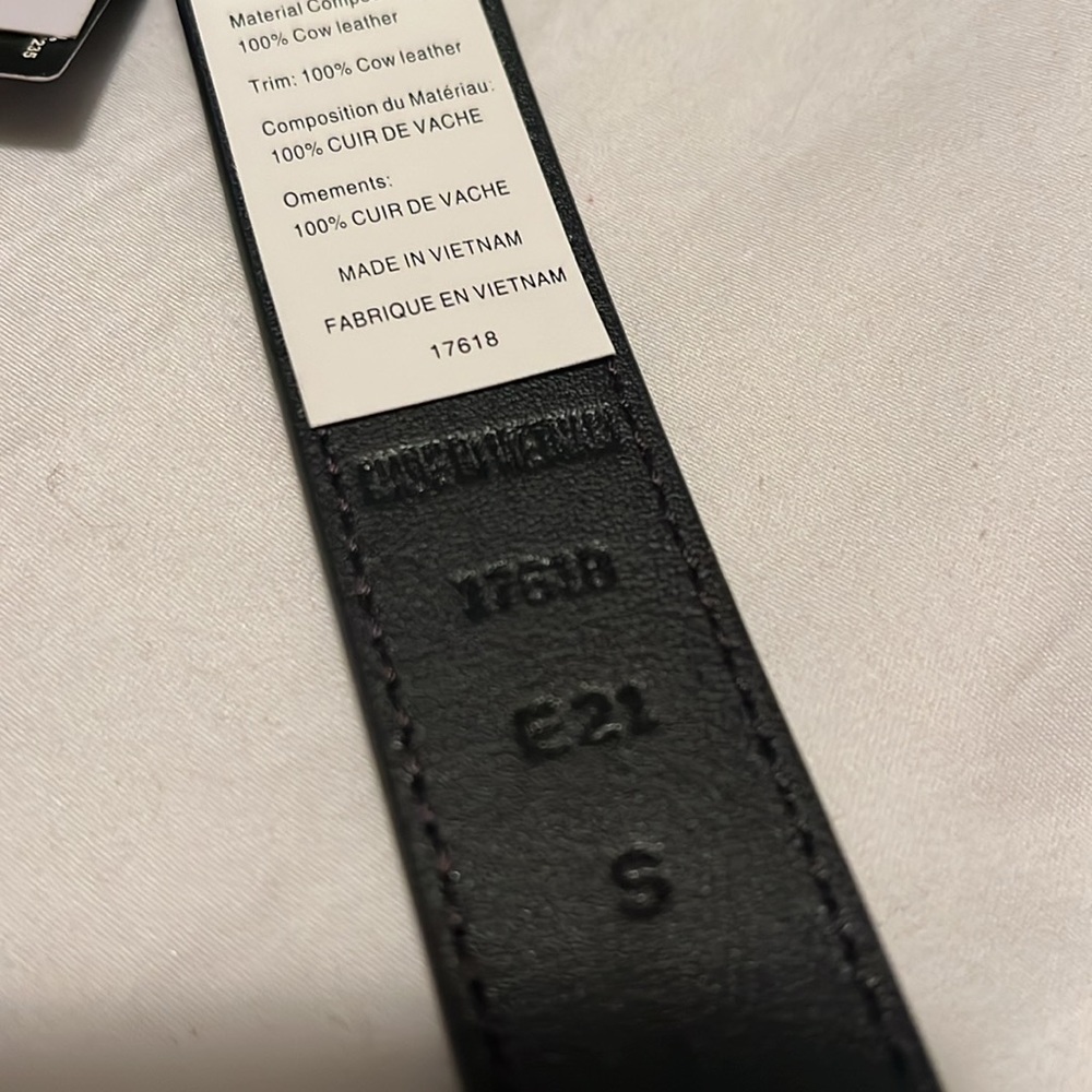 Lauren Ralph Lauren women's belt. Real fur collar Dyed shearling lamb. 100% lea. - Picture 12 of 13